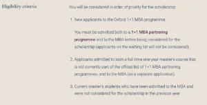 UK Oxford Pershing Square Scholarship Requirements